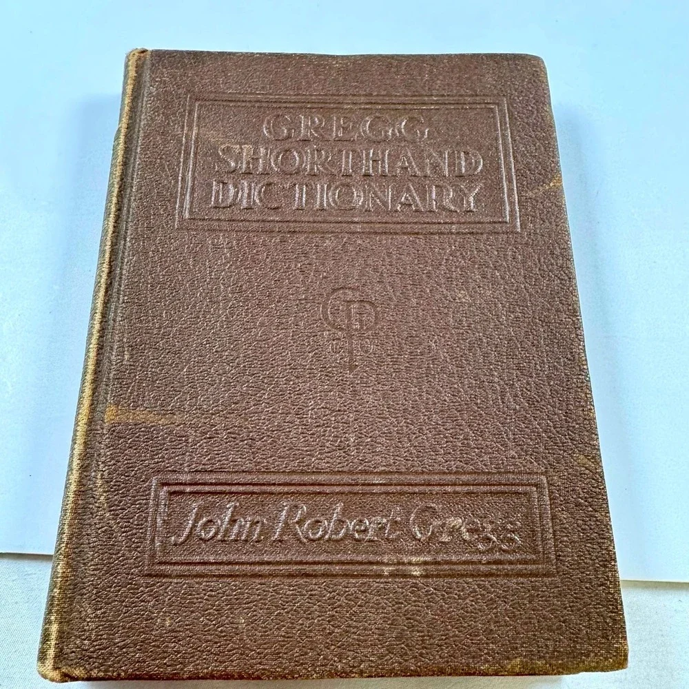 Vintage 1943 Gregg Shorthand Dictionary John Robert Gregg Hardcover Ephemera